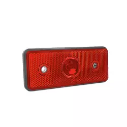 Задний габаритный огонь (фонарь) красный со световозвращателем
