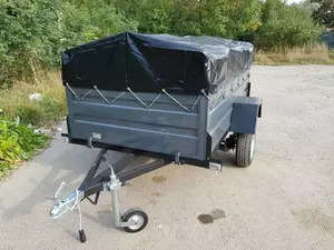 Тент черный на легковой прицеп