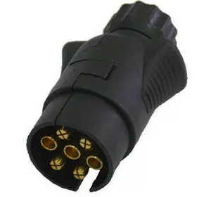Вилка пластикова Wassa 12V 7-контактів Україна Вилка пластикова Wassa 12V 7-контактів Україна