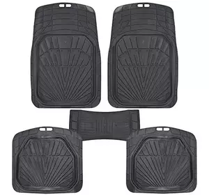 Коврики PVC КУ-16051 BK 5шт./компл. чорні 76x52 52x46 50х23 (КУ-16051 BK) Коврики PVC КУ-16051 BK 5шт./компл. чорні 76x52 52x46 50х23 (КУ-16051 BK)