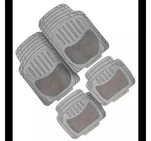 Автомобільні килимки PVC with NBR TS 2011 P GY+повсть 4шт./компл. сірі 71x48 43x48 Автомобільні килимки PVC with NBR TS 2011 P GY+повсть 4шт./компл. сірі 71x48 43x48