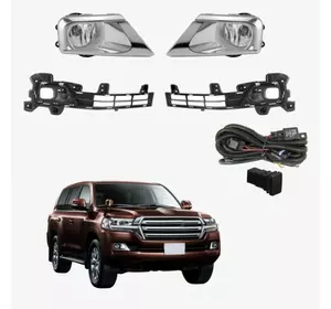 Протитуманні фари для Toyota Land Cruiser 200 '16-, хром, комплект Протитуманні фари для Toyota Land Cruiser 200 '16-, хром, комплект