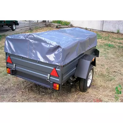 Тент із матеріалу ПВХ Єврофура + еспандер на причіп Фермер 2,00 х 1,20