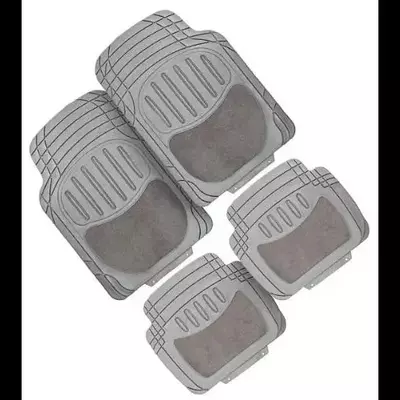 Автомобільні килимки PVC with NBR TS 2011 P GY+повсть 4шт./компл. сірі 71x48 43x48