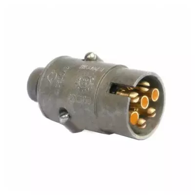 Вилка на причіп металева 7 контактів ПС-300